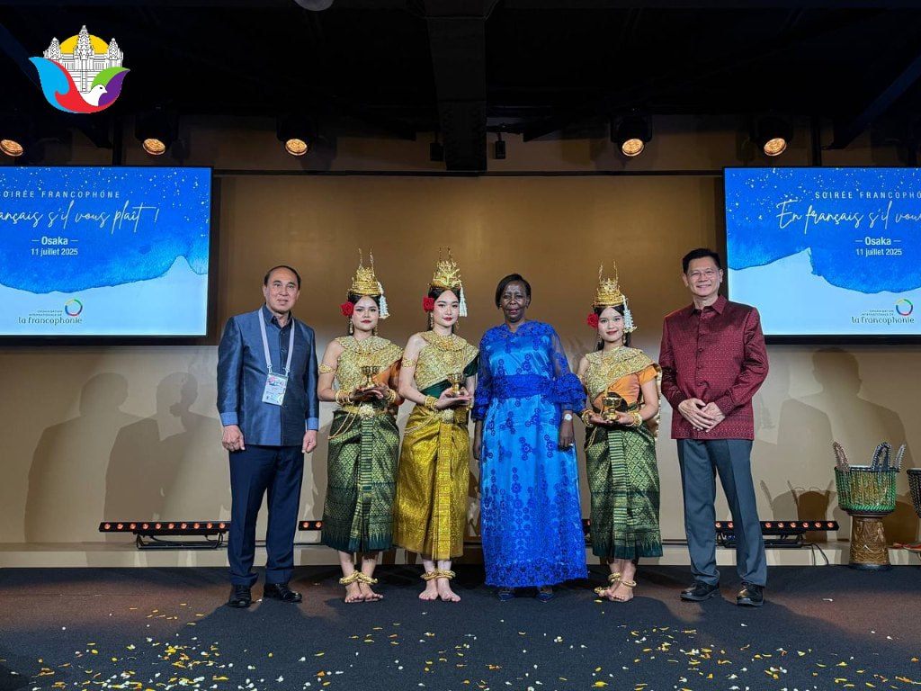 Son Excellence Monsieur Sun Sovanna a salué la présence de Son Excellence Madame Louise Mushikiwabo, Secrétaire générale de l’OIF, au Pavillon national du Cambodge